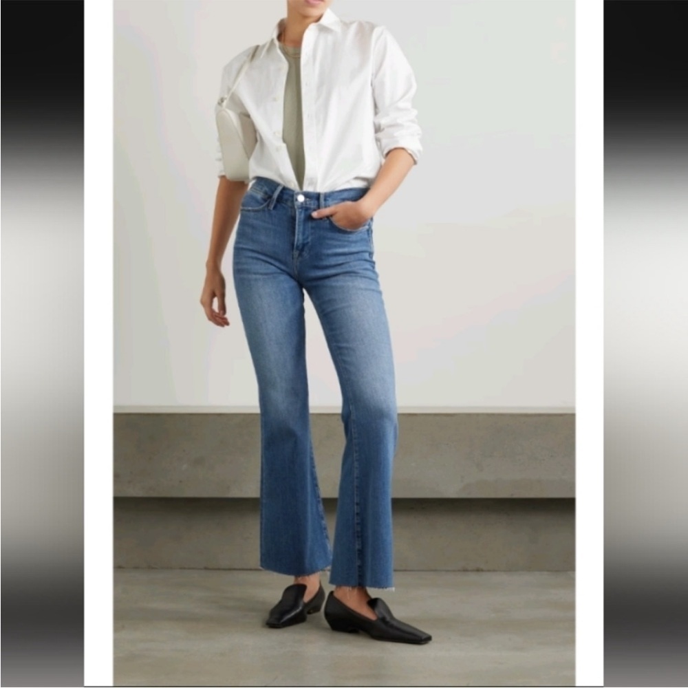 Frame Le Easy Flare jeans in a medium wash
